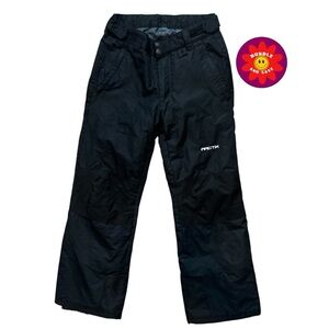 Arctix Youth Black Snow Pants Reinforced Knee and Rear